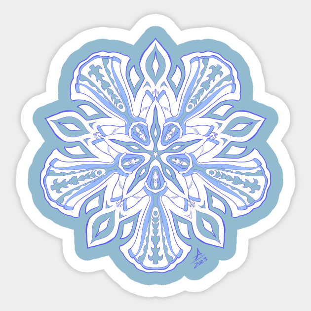 Snow Maidens Sticker by Amberchrome